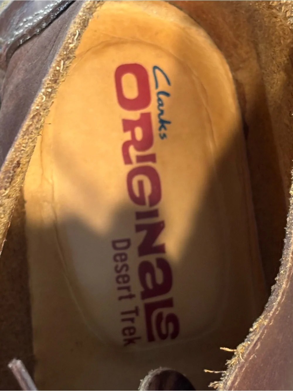 Clarks Originals Desert Trek Dark Brown Leather Chukka Boots Men’s size 12
